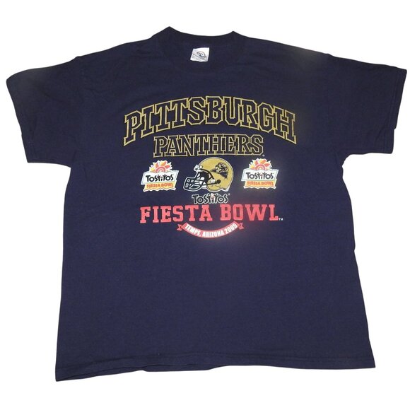 Vintage 2005 Pitt Pittsburgh Panthers NCAA Fiesta Bowl T-Shirt Men's XL - Picture 1 of 7